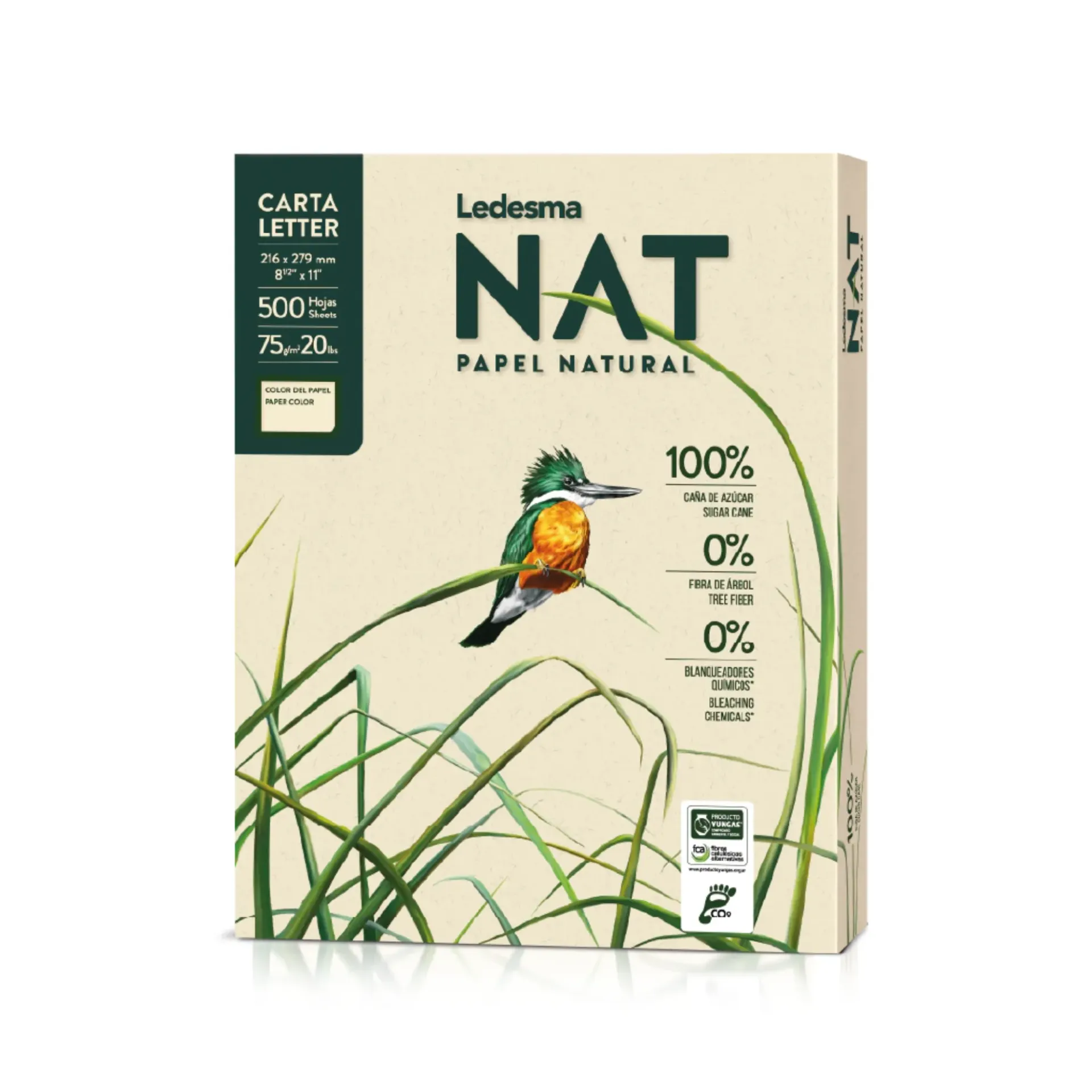 Resma Carta Ledesma Nat 75gr 500 hojas
