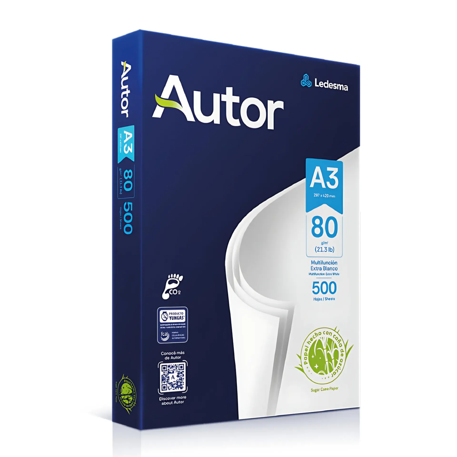Resma A3 Autor 80gr 500 hojas
