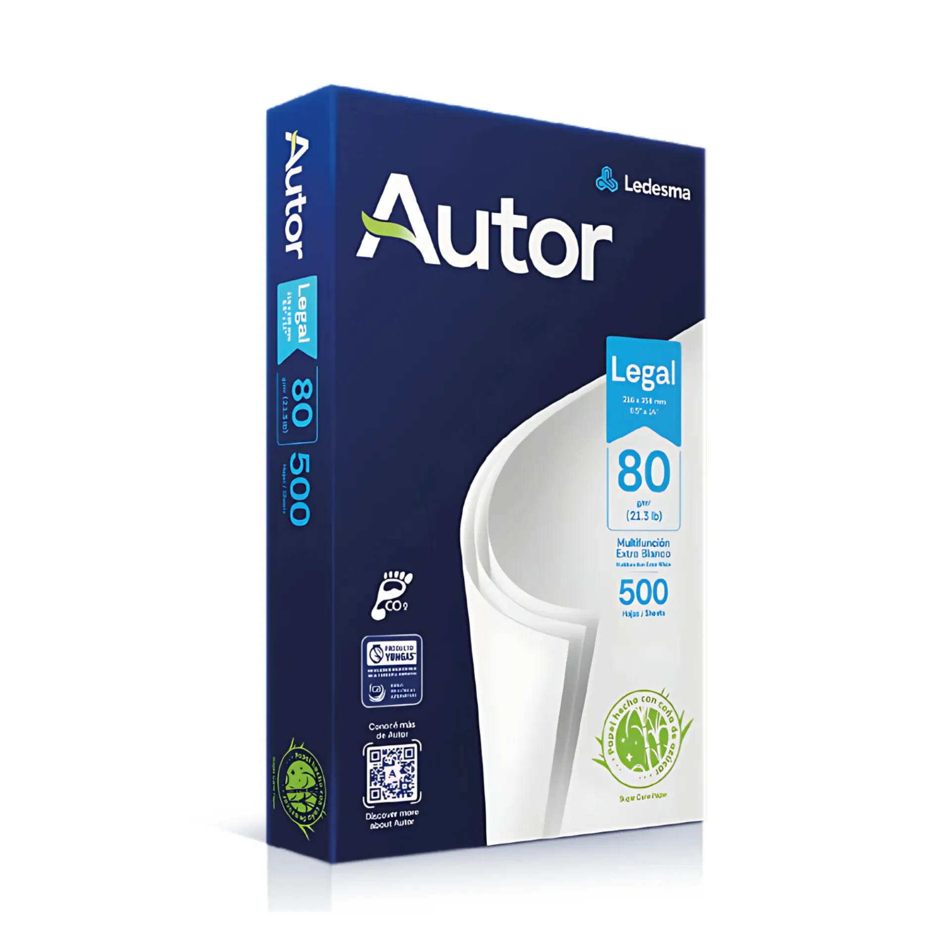 Resma Legal/Oficio Autor 80gr 500 hojas