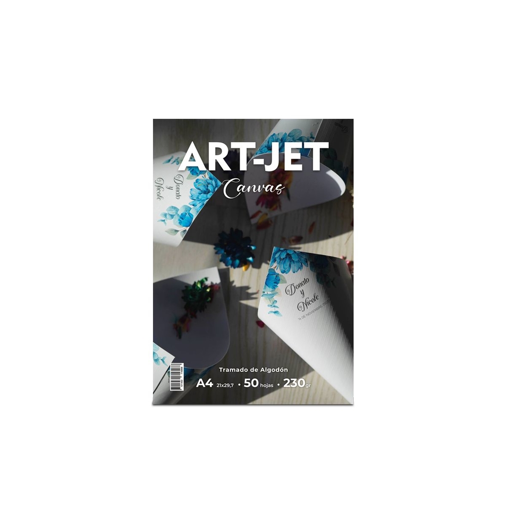 ART-Jet Canvas Brillante Tramado de Algodón 230g